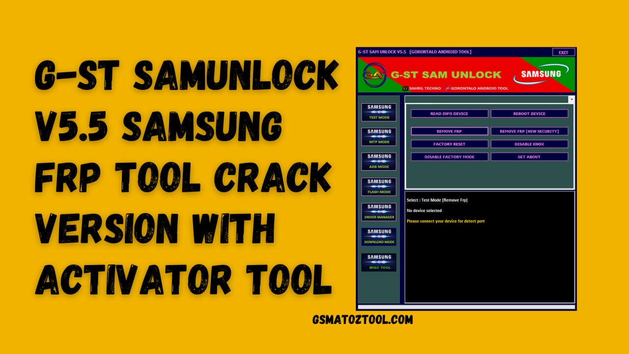 G-st samunlock v5. 5 samsung frp tool free download