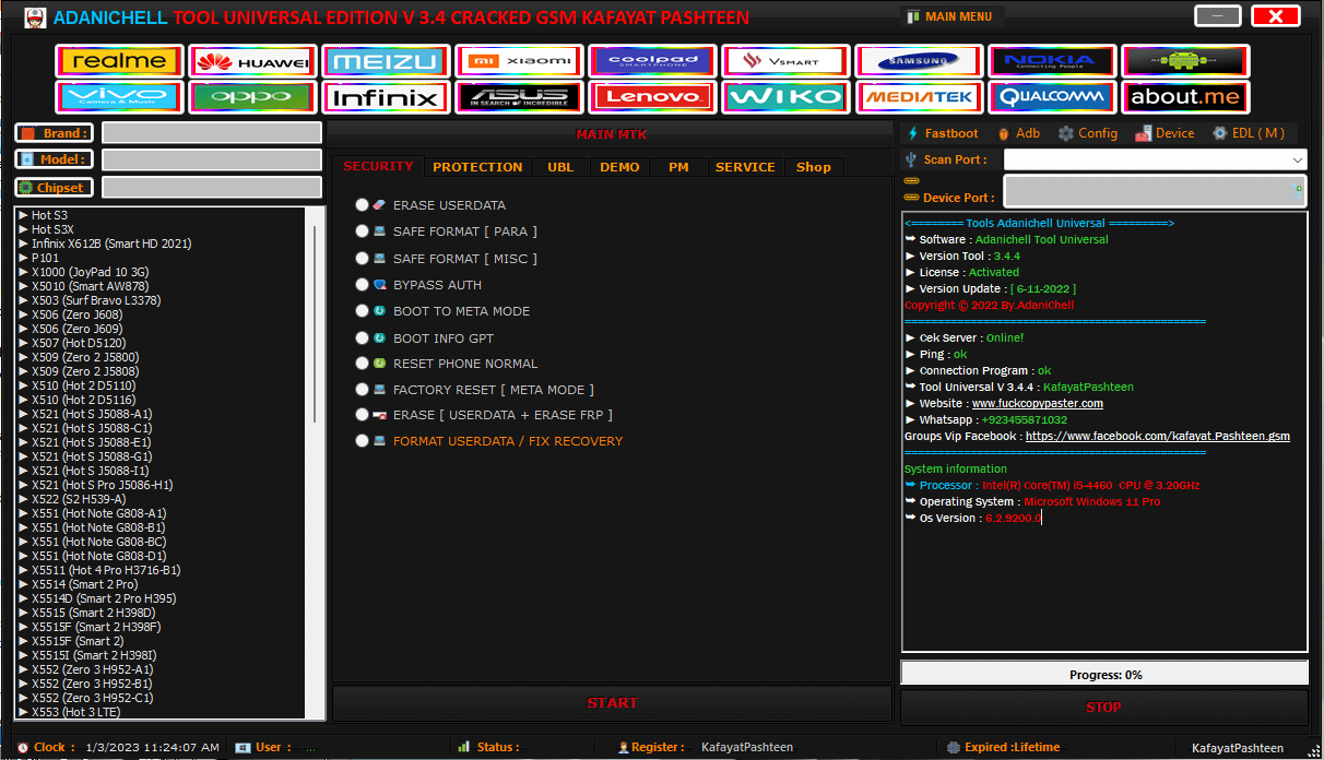 Adanichell tools universal pro v3. 4 Adanichell tools universal pro v3. 4