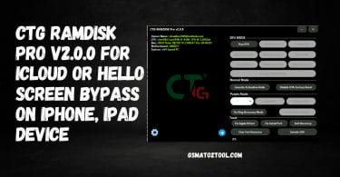 CTG Ramdisk Pro V2.0.0 For iCloud or Hello Screen Bypass Tool Download