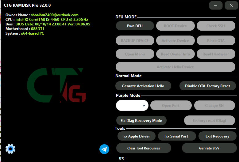 CTG Ramdisk Pro V2.0.0