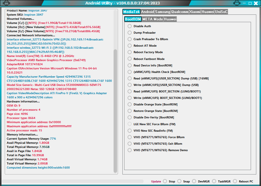 Mtk auth bypass tool v104 latest 5g cpu 2023