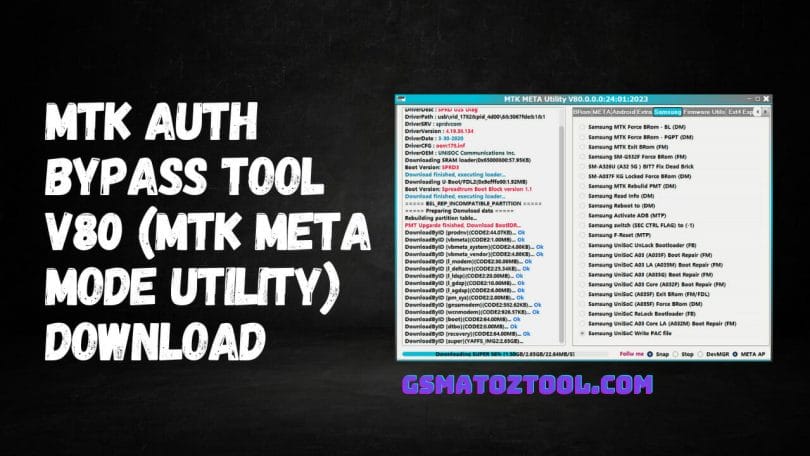 MTK Auth Bypass Tool V80 (MTK Meta Mode Utility) Download
