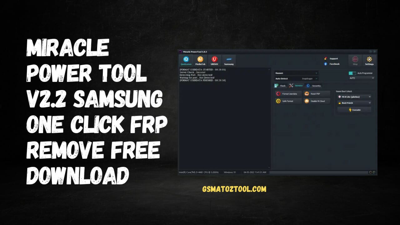 Miracle power tool v2. 2 samsung one click frp remove free download