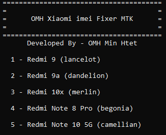 Omh xiaomi imei fixer tool