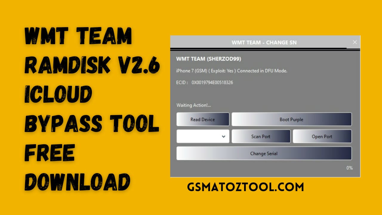 Wmt ramdisk v2. 6 icloud bypass tool free download