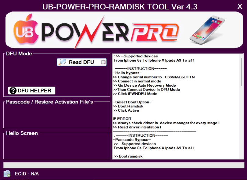 UB Power Pro MDM Activator All Models iOS Supported Tool