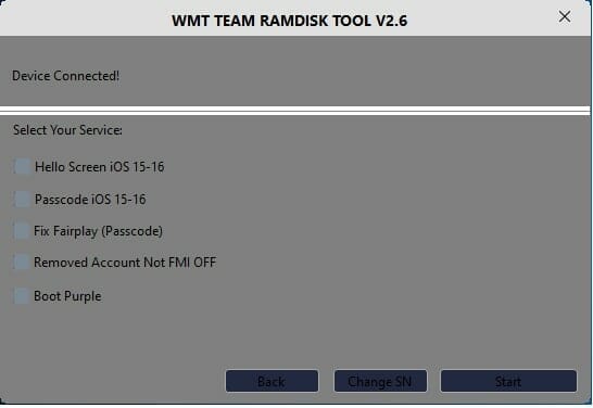 Wmt team ramdisk icloud bypass tool