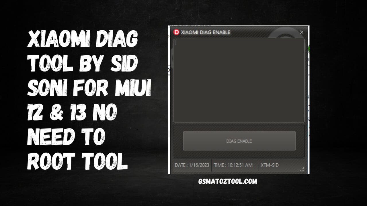 Xiaomi diag enable tool for miui 12 & 13 no need to root tool