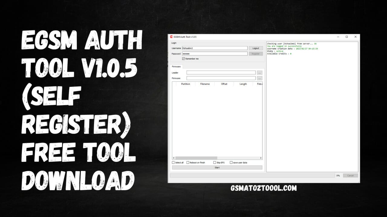 Download egsm auth tool v1. 0. 5 (self register) free tool