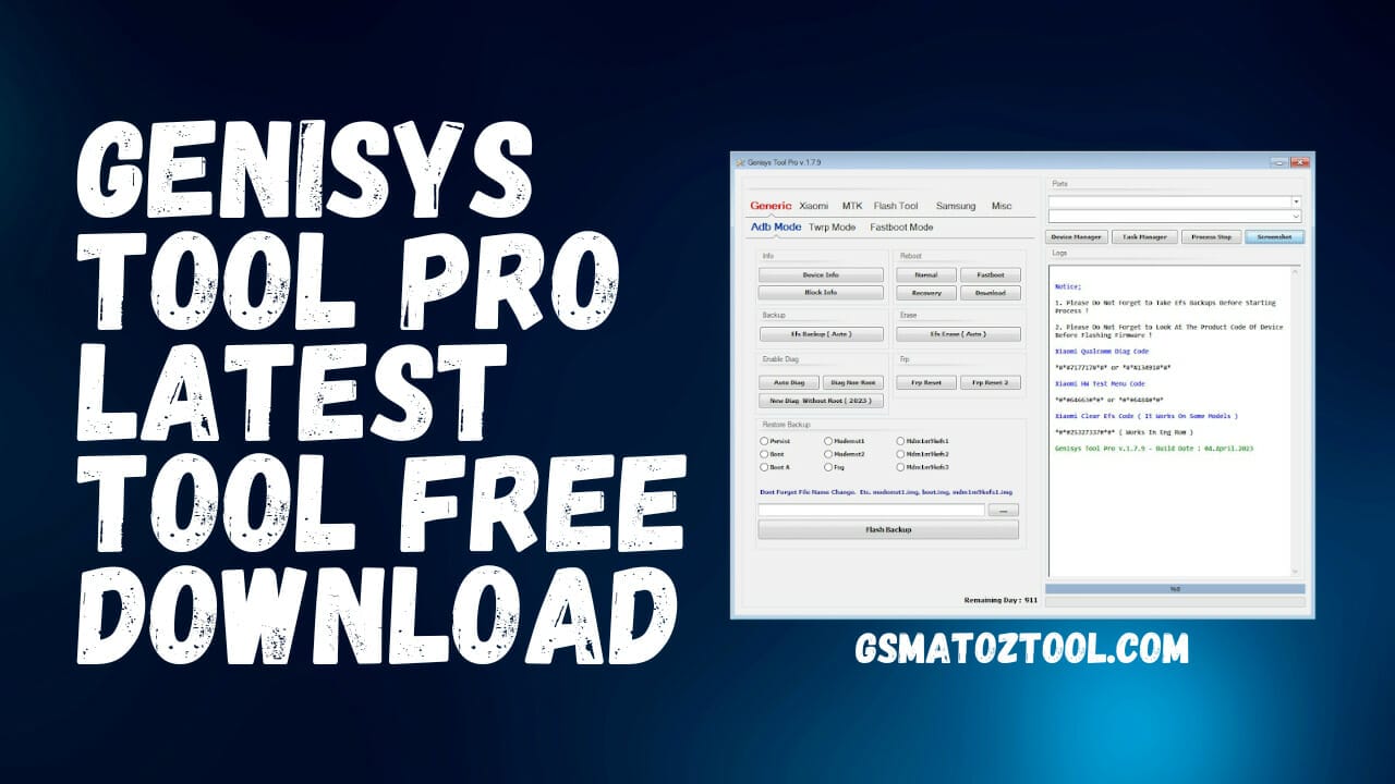 Genisys tool pro latest free download