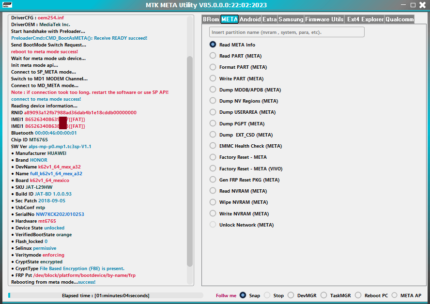 Mtk meta mode utility v85