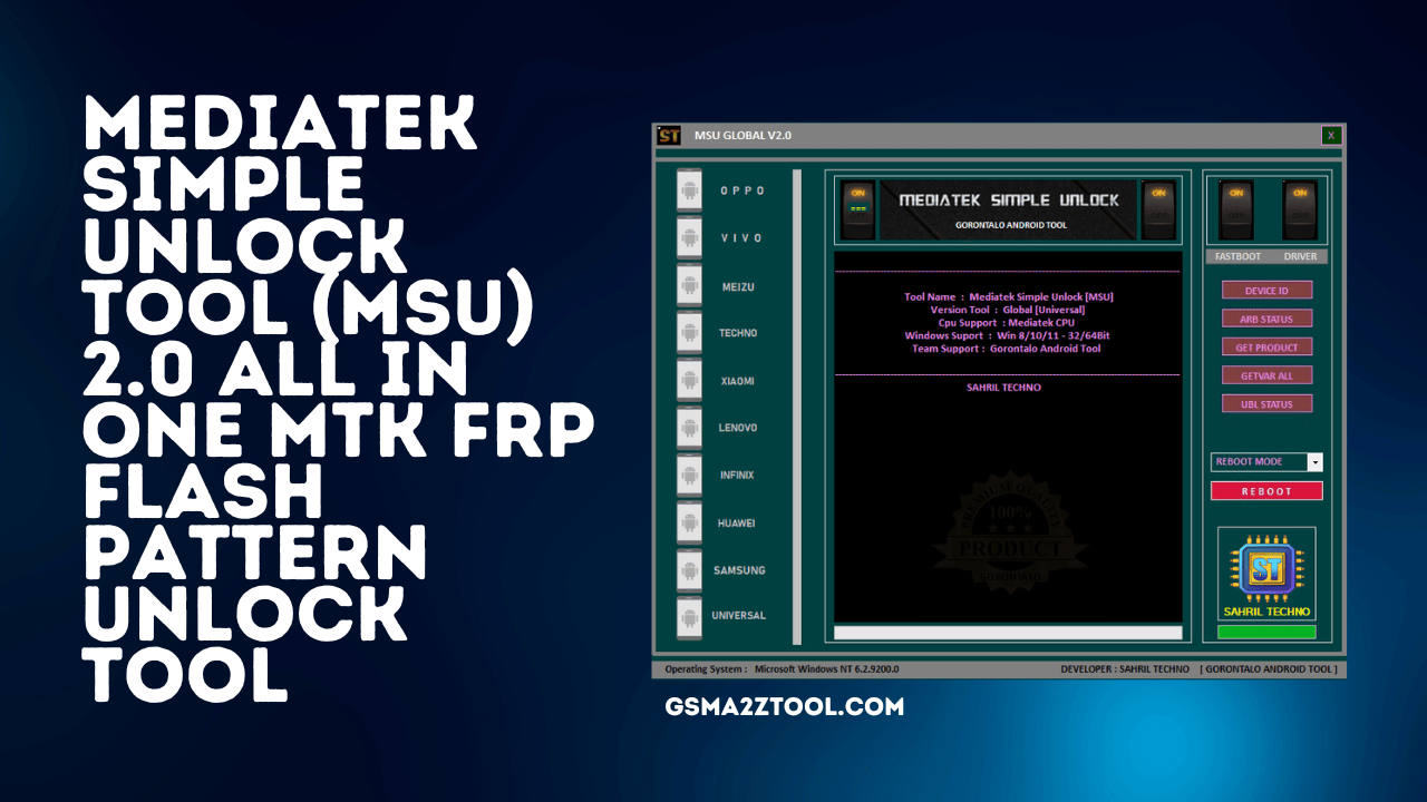 Mediatek simple unlock tool (msu) v2. 0 latest free download