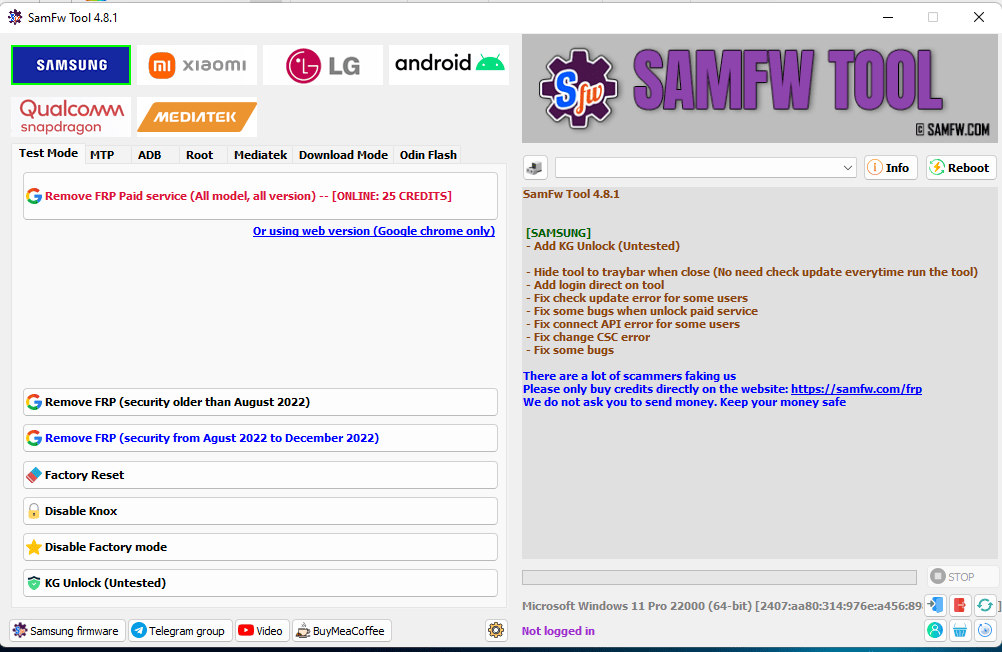Samfw frp tool v4. 8. 1