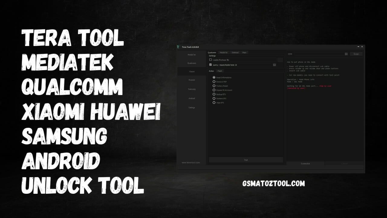 Tera tool xiaomi huawei samsung android unlock tool download Tera tool xiaomi huawei samsung android unlock tool download