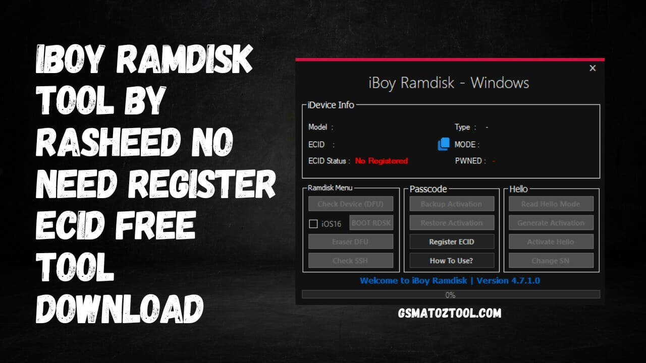 Download iboy ramdisk tool by rasheed no need register ecid free tool