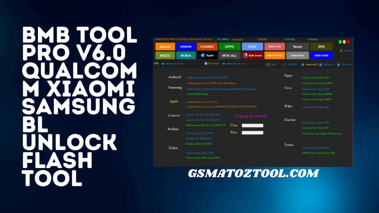 Bmb tool pro v6. 0 qualcomm mediatek and spd unlock tool download