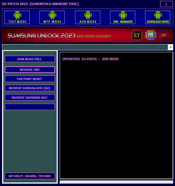 Su-patch 2023 (samunlock) by gorontalo android tool download Su-patch 2023 (samunlock) by gorontalo android tool download