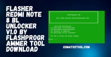 Flasher Redmi Note 8 BL Unlocker by FlashProgrammer Tool