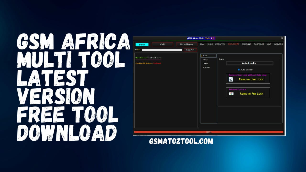 Gsm africa multi tool qualcomm mediatek all in one unlock tool