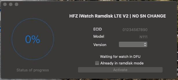 Hfz iwatch ramdisk lte v2. 0 no sn change tool download