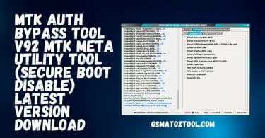 MTK Auth Bypass Tool V92 Latest Version Download