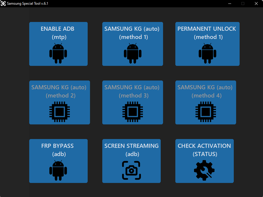 Samsung special tool