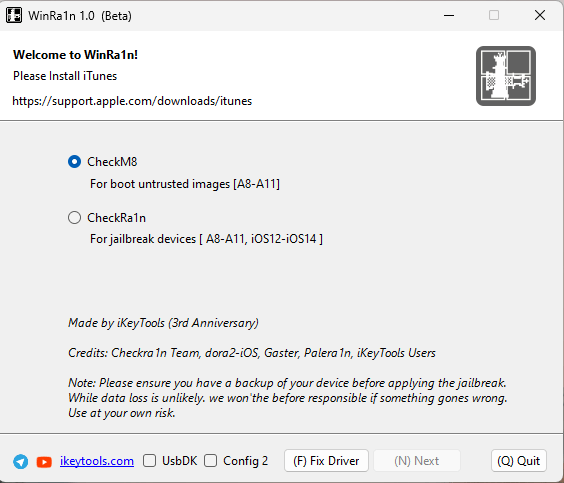 Winra1n 1. 0 (beta) Winra1n 1. 0 (beta)