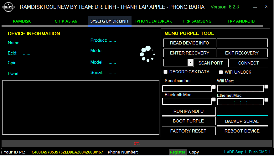 Iphone and android team dr. Linhmulti tool