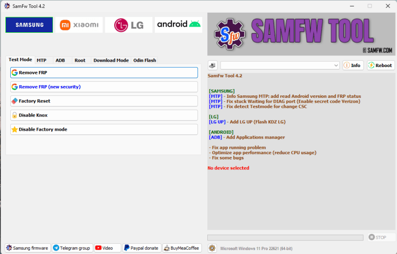 samfw frp tool latest version download