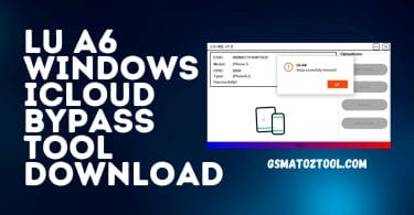Download LU A6 Windows ICloud Bypass Tool