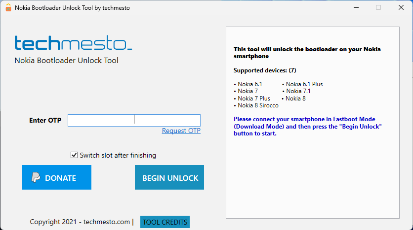 Nokia bootloader unlock tool