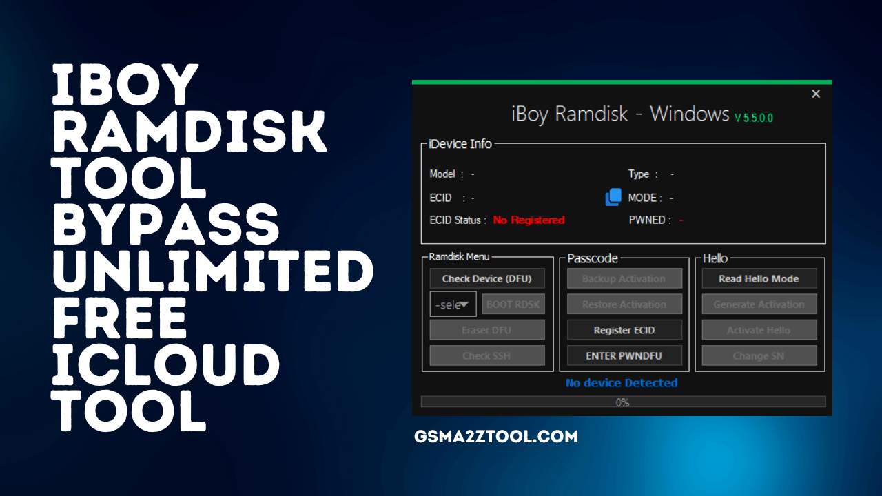 Iboy ramdisk tool v5. 5. 0. 0 | icloud unlock | free unlock tool | icloud bypass tool