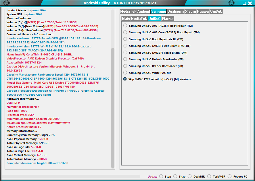 Android utility v106 Android utility v106