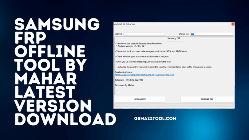 Samsung FRP Offline Tool Latest Version Download