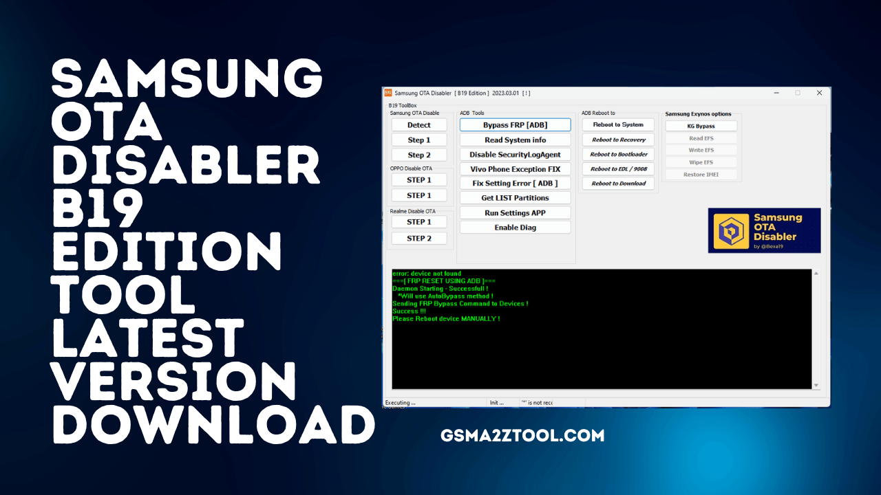 Samsung ota disabler tool latest version free download