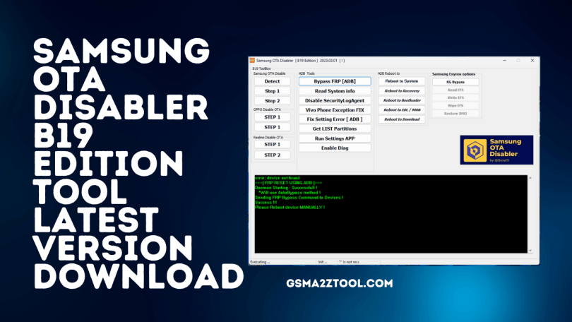 Samsung OTA Disabler Tool Latest Version Free Download 