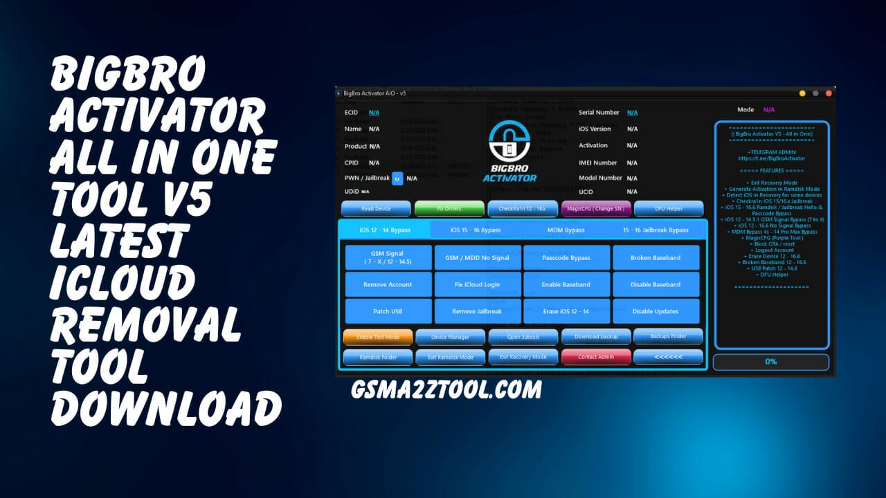 Bigbro activator all in one tool v5 latest version tool download