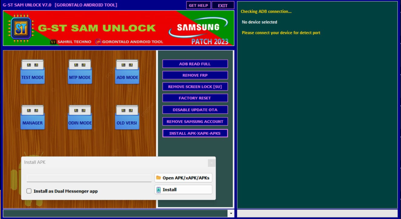 G-st samunlock tool v7. 5