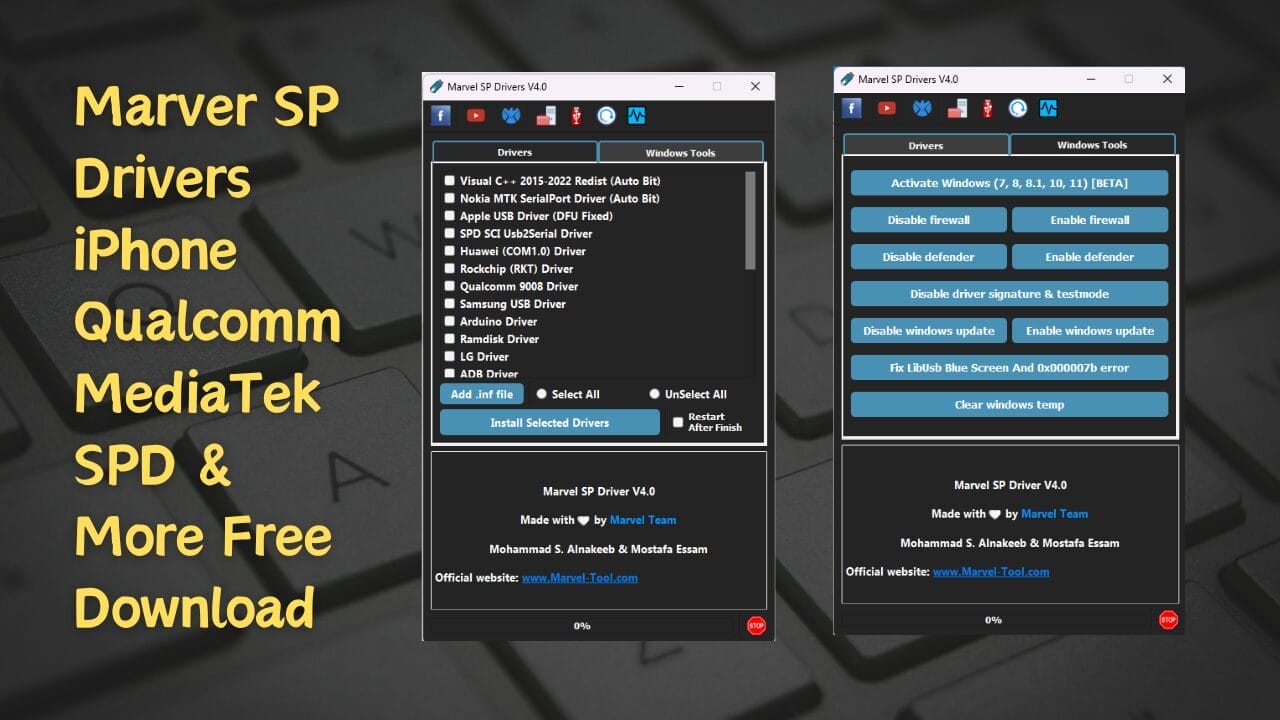 Marver sp drivers iphone qualcomm mediatek spd & more free download