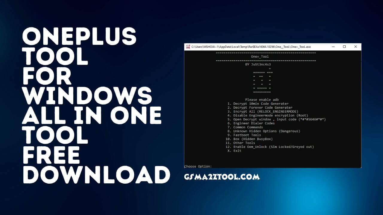 Oneplus tool for windows all in one tool download Oneplus tool for windows all in one tool download