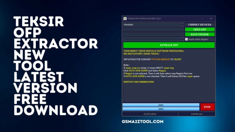 TEKSIR OFP EXTRACTOR Tool Latest Version Download