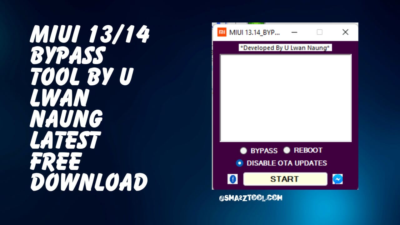 Miui 13/ 14 bypass tool by u lwan naung free download
