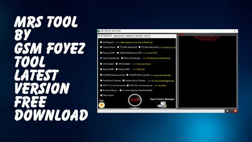 MRS Tool By GSM FOYEZ Tool Free Download