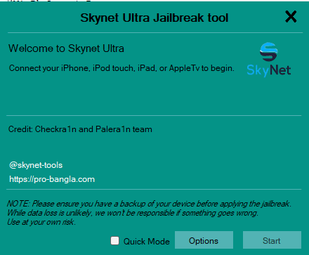 SkyNet Ultra Jailbreak Tool