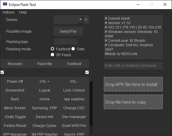 Eclipse flash tool Eclipse flash tool
