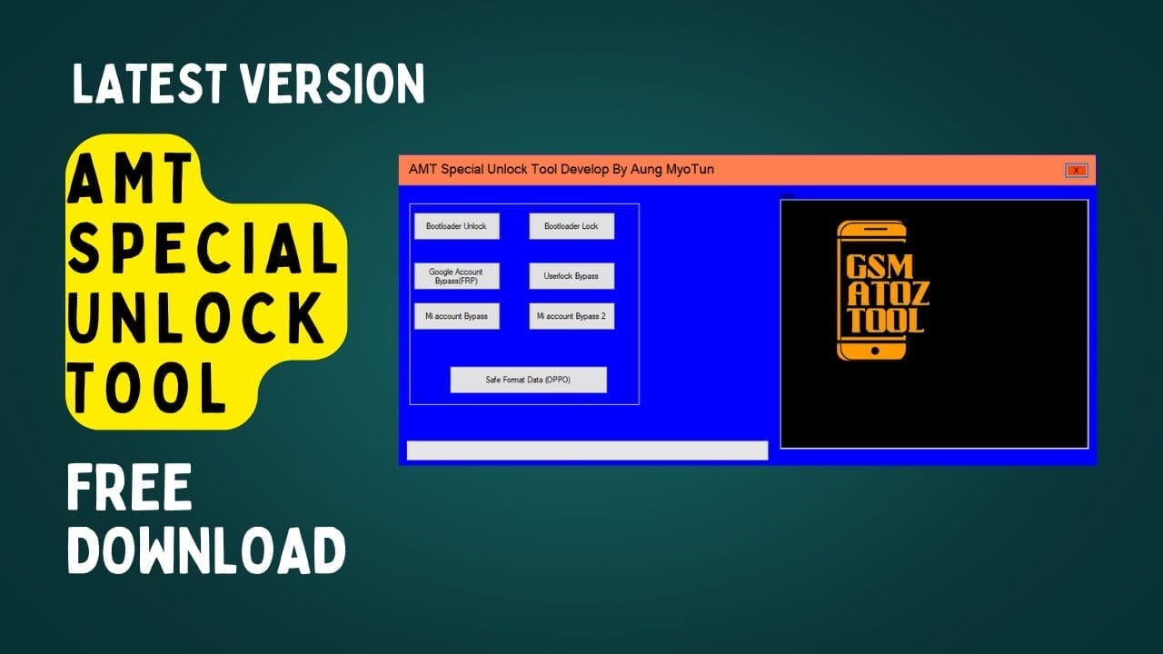 Amt special unlock tool Amt special unlock tool