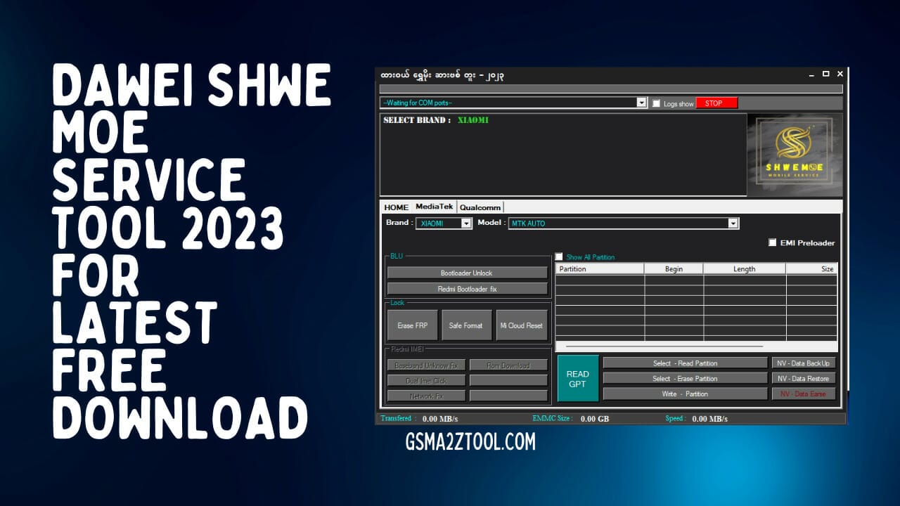 Dawei shwe moe service tool 2023 free download