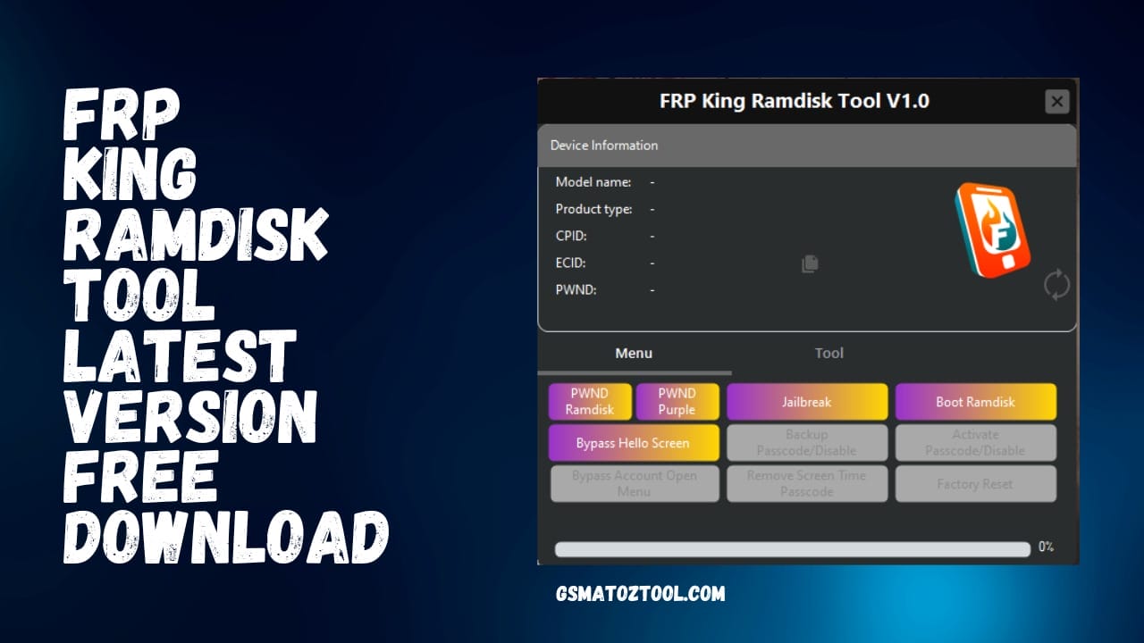 Frp king ramdisk tool v1. 1 latest version download