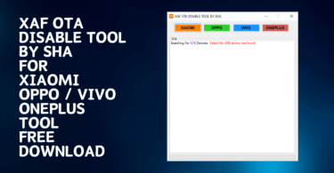 Xaf ota disable tool by sha latest version free download