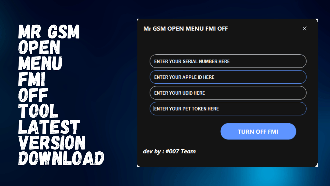 Mr gsm open menu fmi off tool new method for all iphone download now